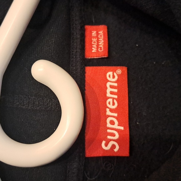 Supreme Arabic Logo Hoodie - Navy - Size Large - Picture 4 of 5